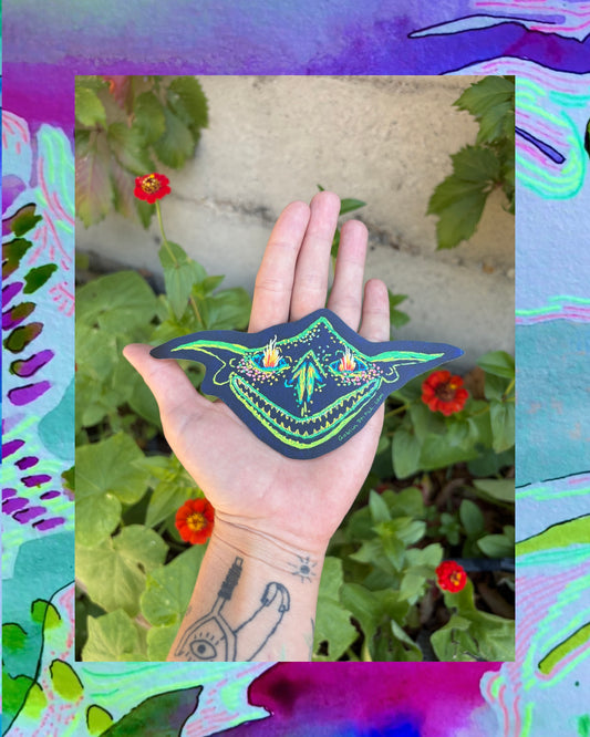 Fire Eyed Goblin Sticker