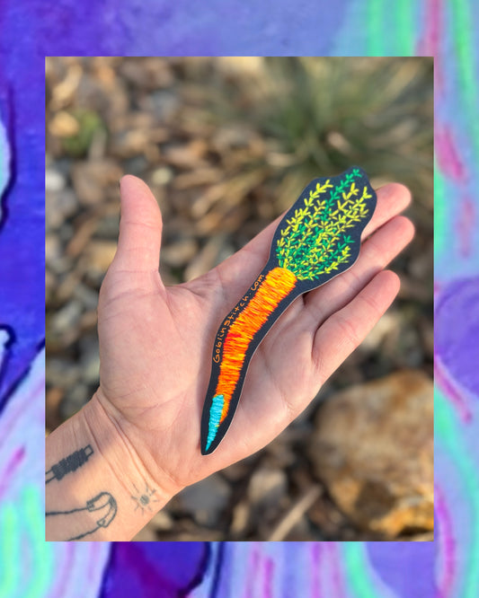 Carrot Finger Sticker